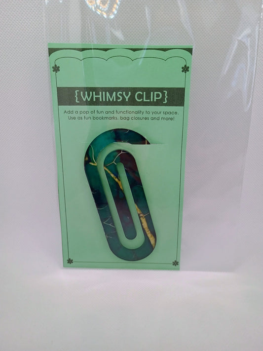 Whimsy clip large- green