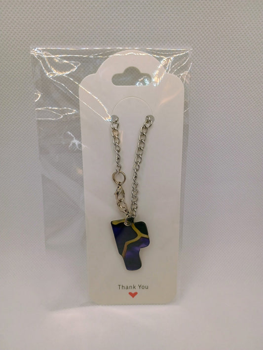Tumbler charm- tumbler shape purple