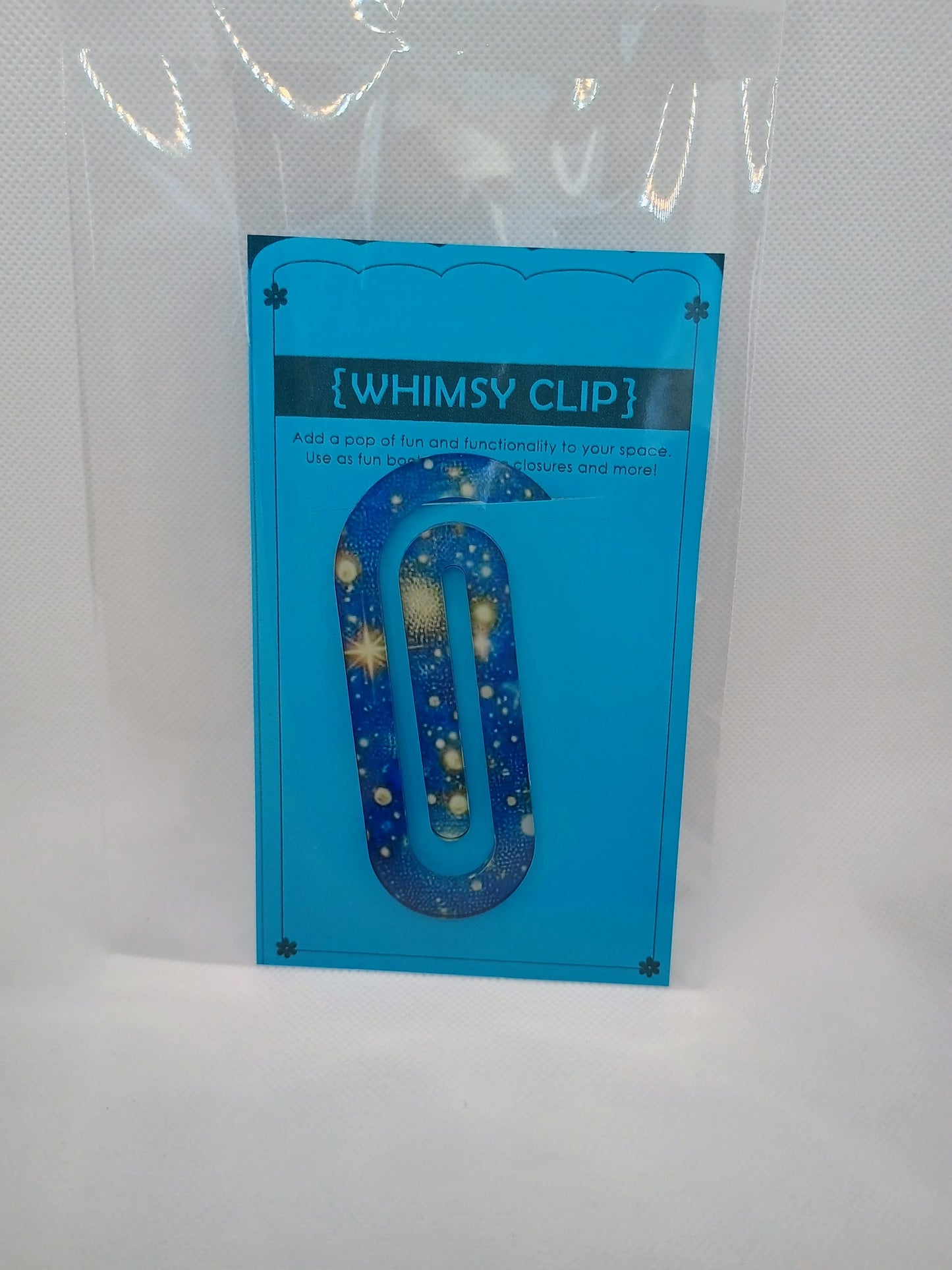 Whimsy clip large-yellow stars