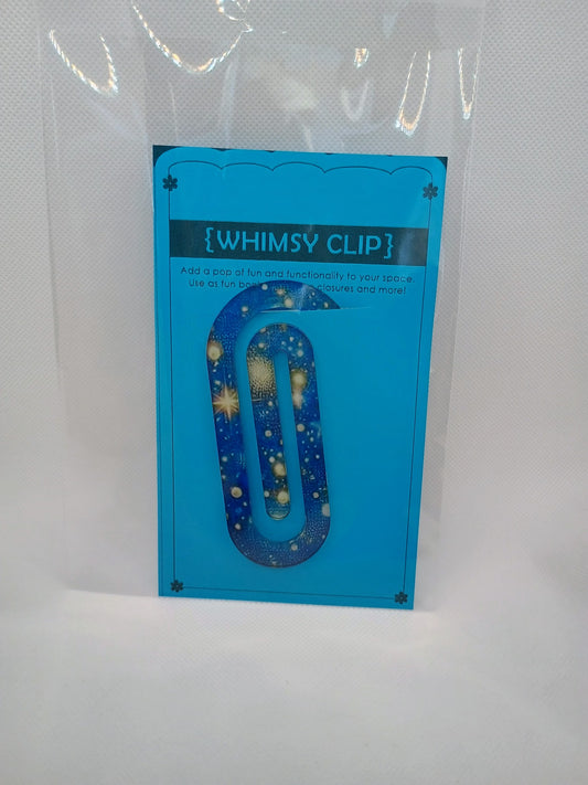 Whimsy clip large-yellow stars