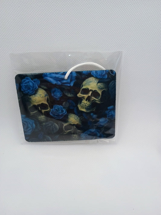 Air Freshener~blue skulls