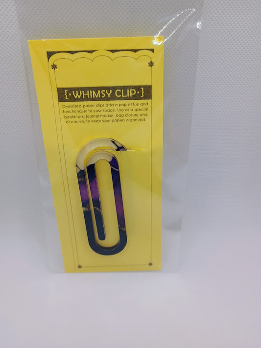 Whimsy clip small- purple