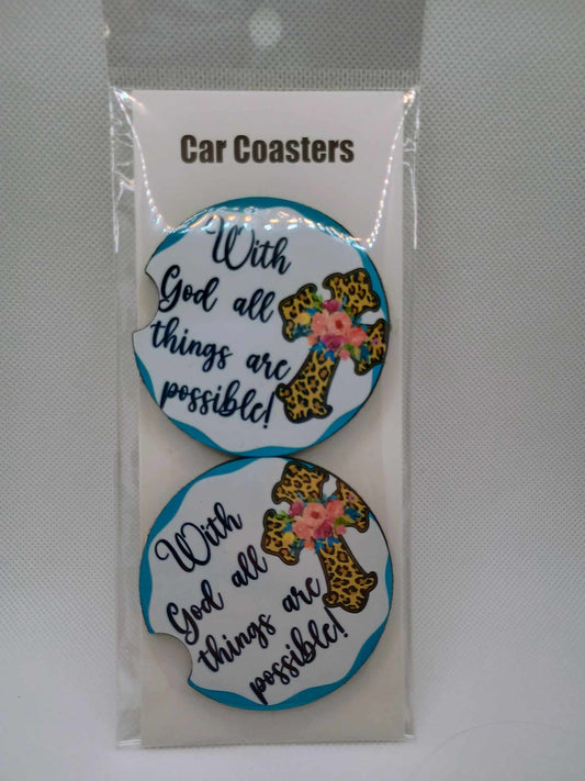 Car coasters~with god