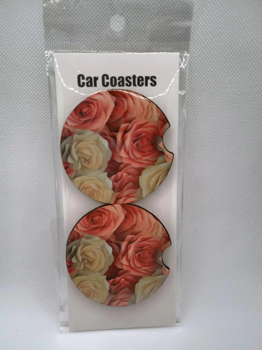Car coasters~roses
