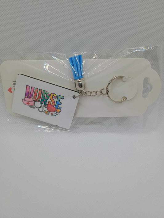 Retangle keychain~nurse