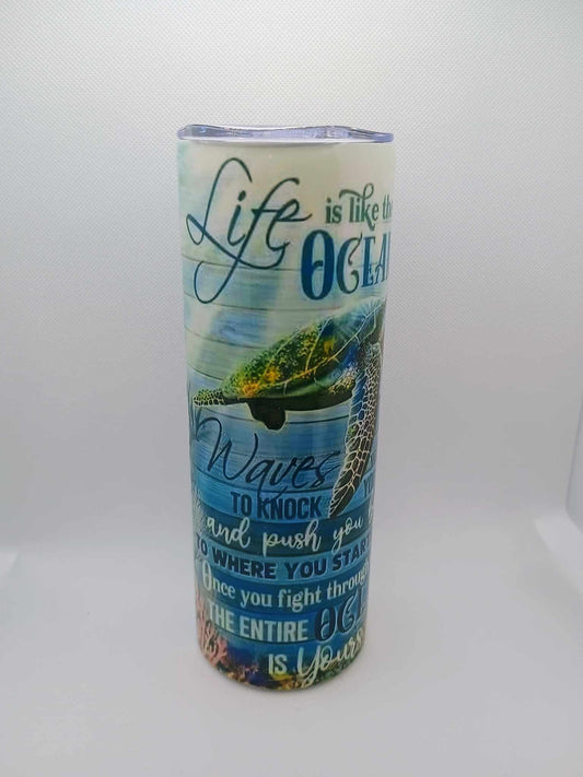 20 oz tumbler-just breath