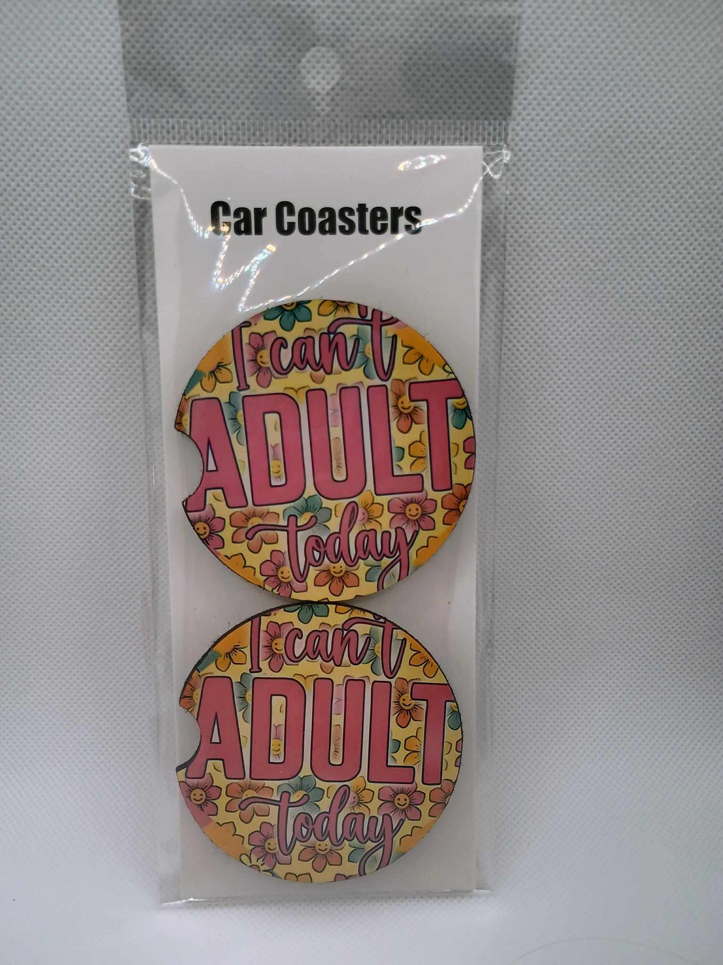 Car coasters~pink can't adult