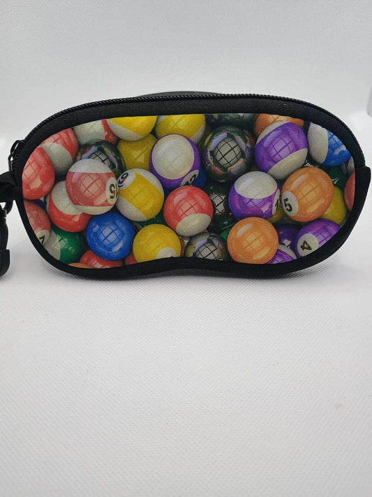 Sunglasses case-pool balls