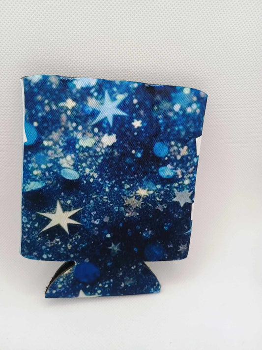 Can koozie~blue stars