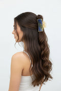 Hair clip~blue glitter
