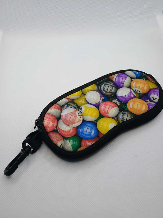 Sunglasses case-pool balls