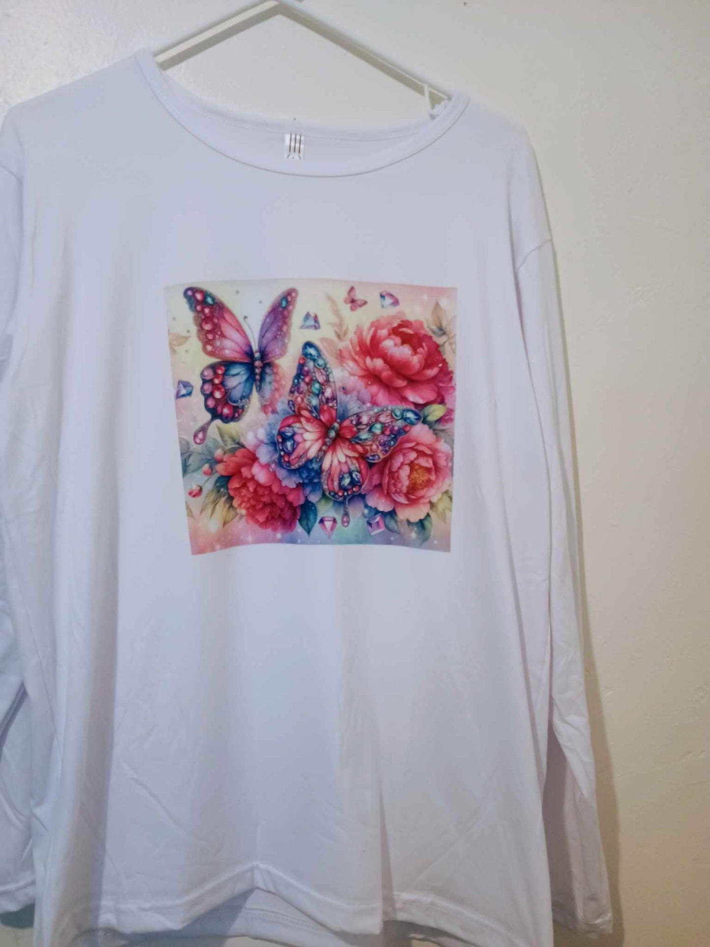 Long sleeve shirt-butterfly large