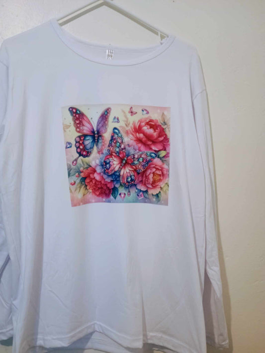 Long sleeve shirt-butterfly large