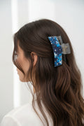 Hair clip~blue stars