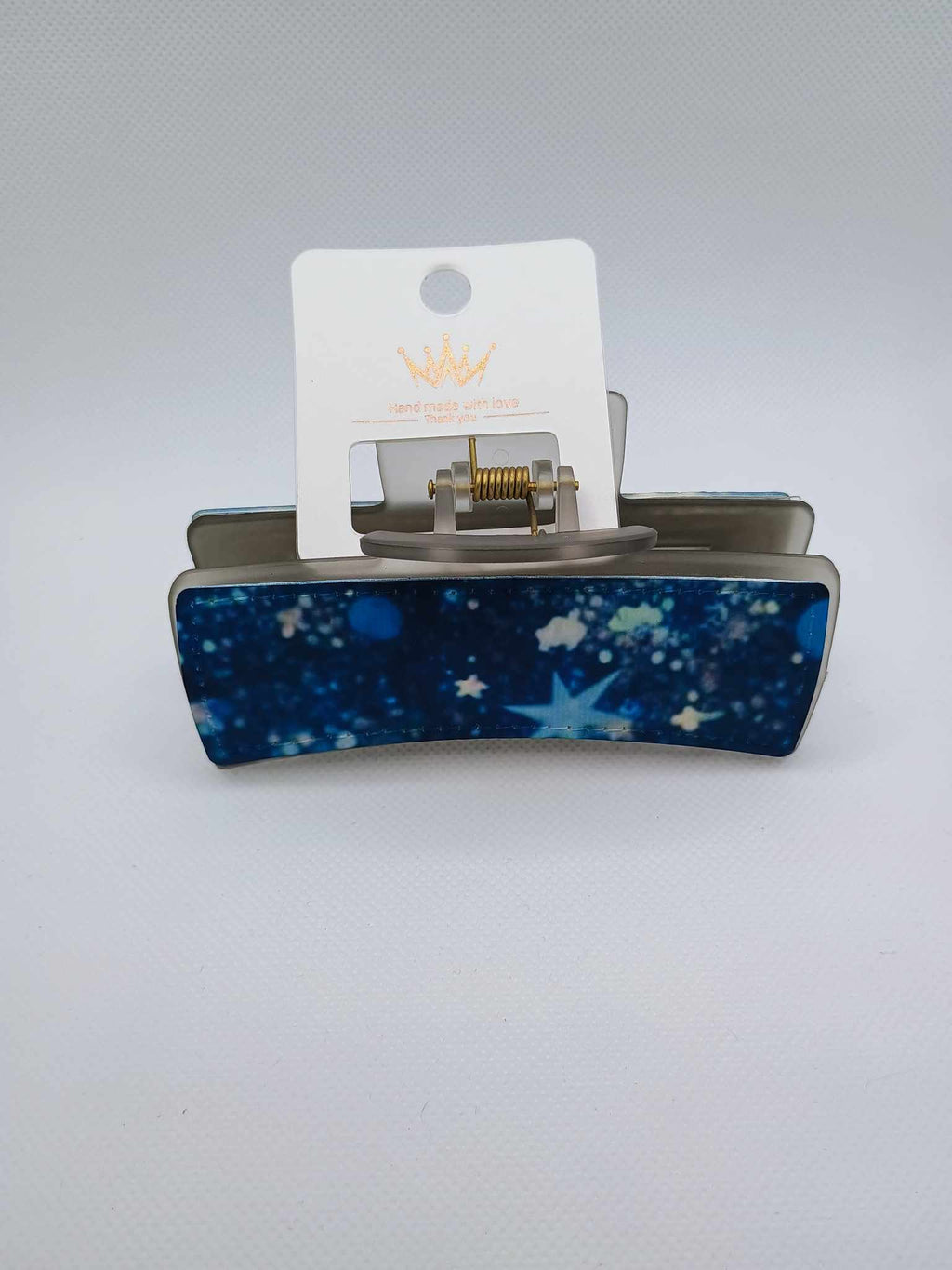 Hair clip~blue stars