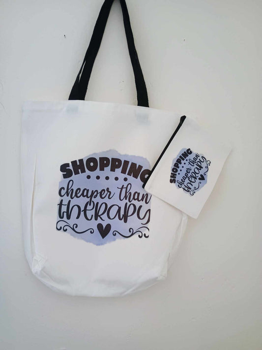Large tote bag~cheaper than therapy