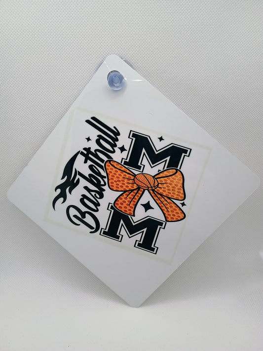 Car window sign~Basketlball mom