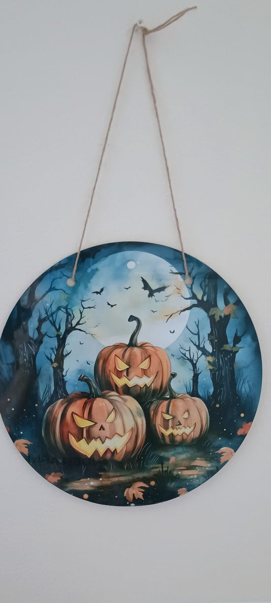Door hanger~ Halloween pumpkins