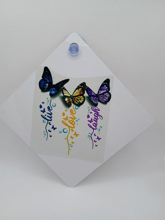 Car window sign~Butterflies