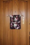Leave a note door hanging~floral burgundy