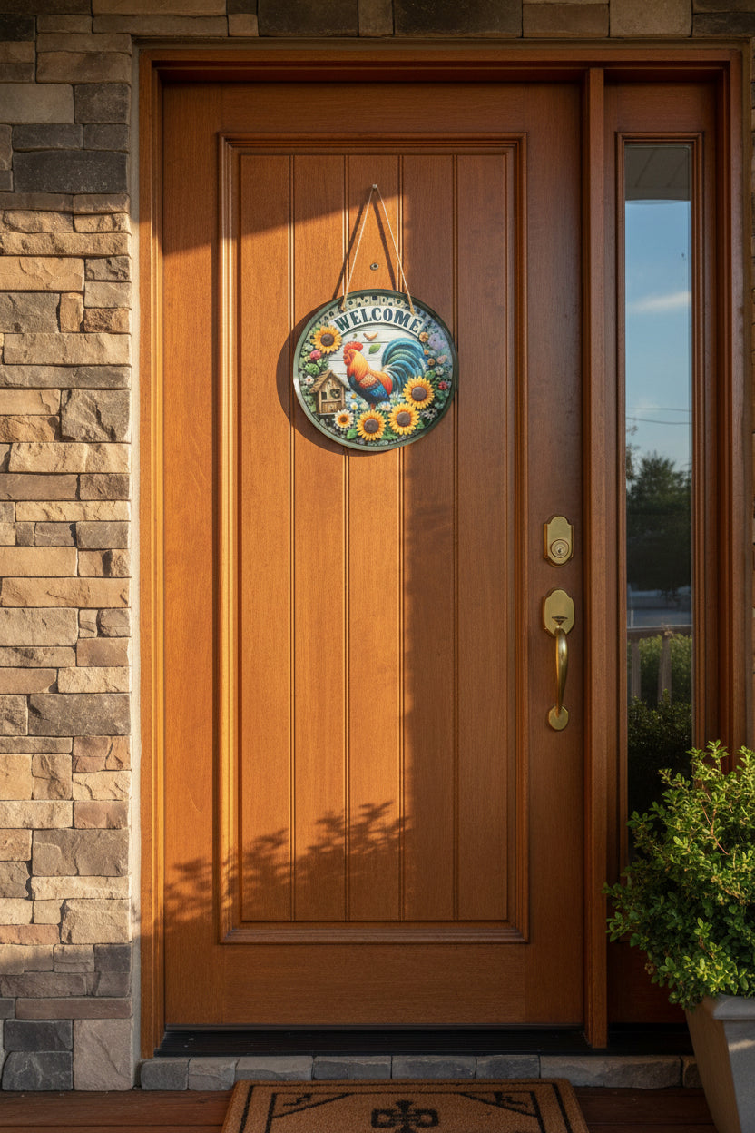 Door sign~rooster