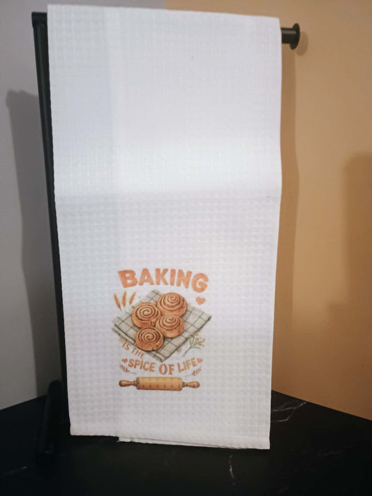 Kitchen towel~Baking is the spice of life