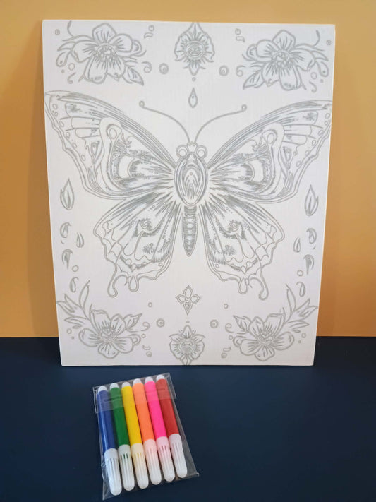 Canvas art kit~butterly
