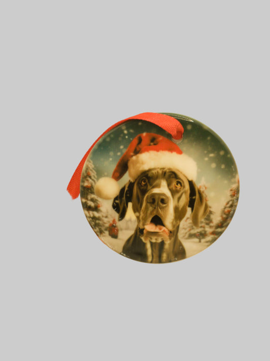 Ceramic Christmas ornament~Bassett Hound