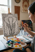 Canvas art kit~8x10~Elephant