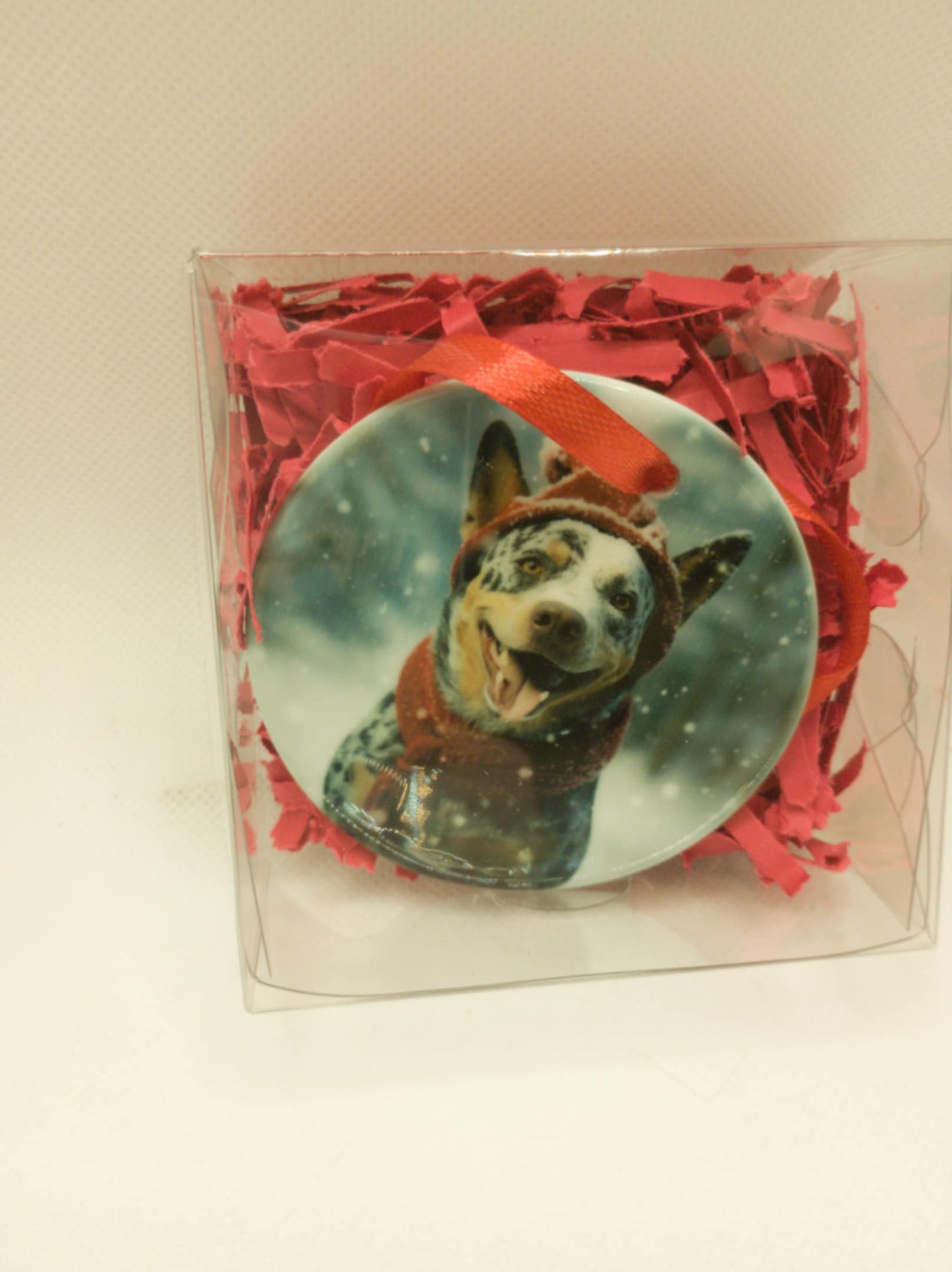 Ceramic Christmas ornament~Australlian cattle dog