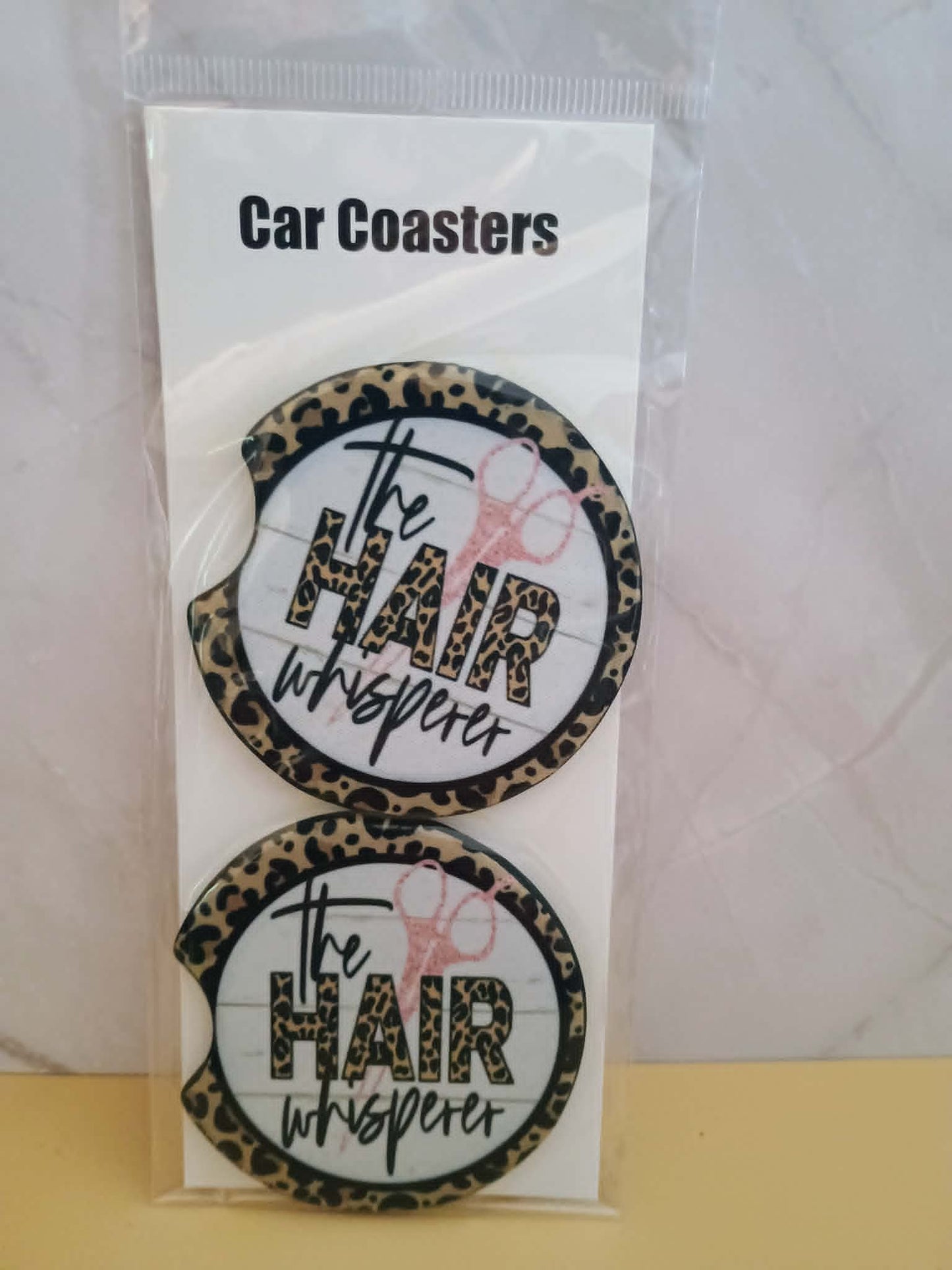 Car coasters~The hair whisperer