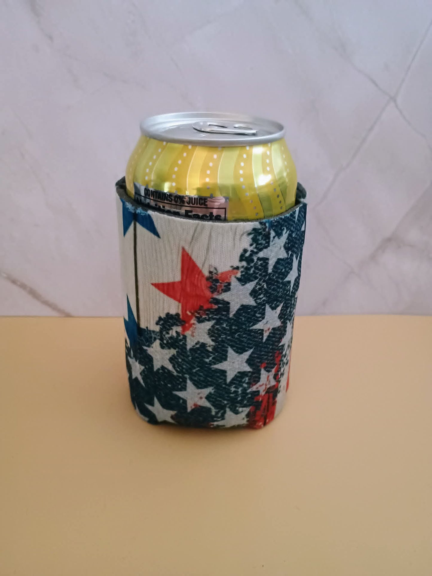 Can koozie~blue with stars