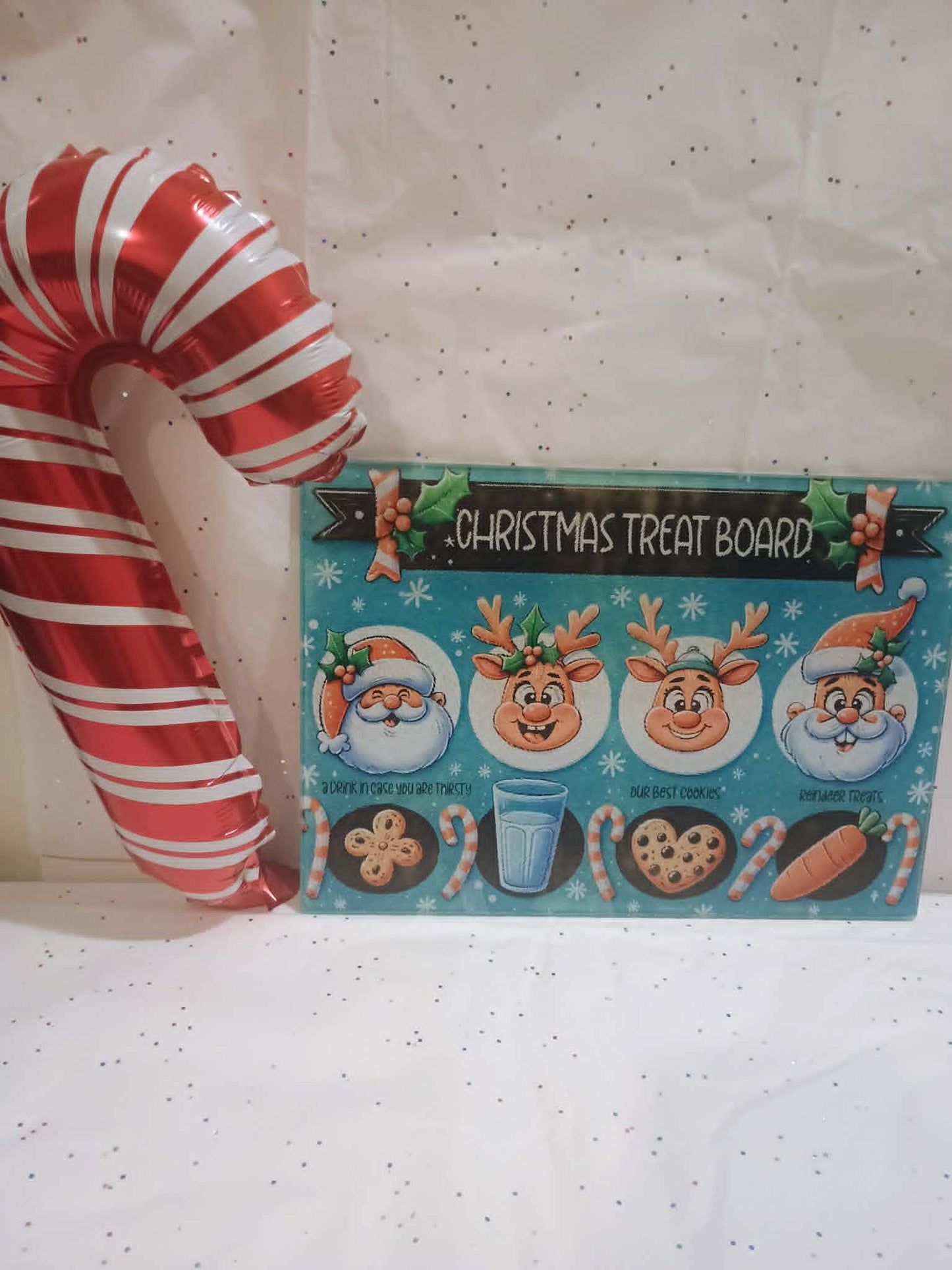 Cookies for Santa tray~Reindeer,blue