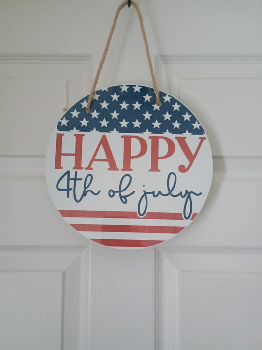 Door sign~Happy 4th of July