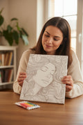 Canvas art kit~8x10 Woman with flowing hair