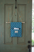Leave a note door hanging~blue with white pattern