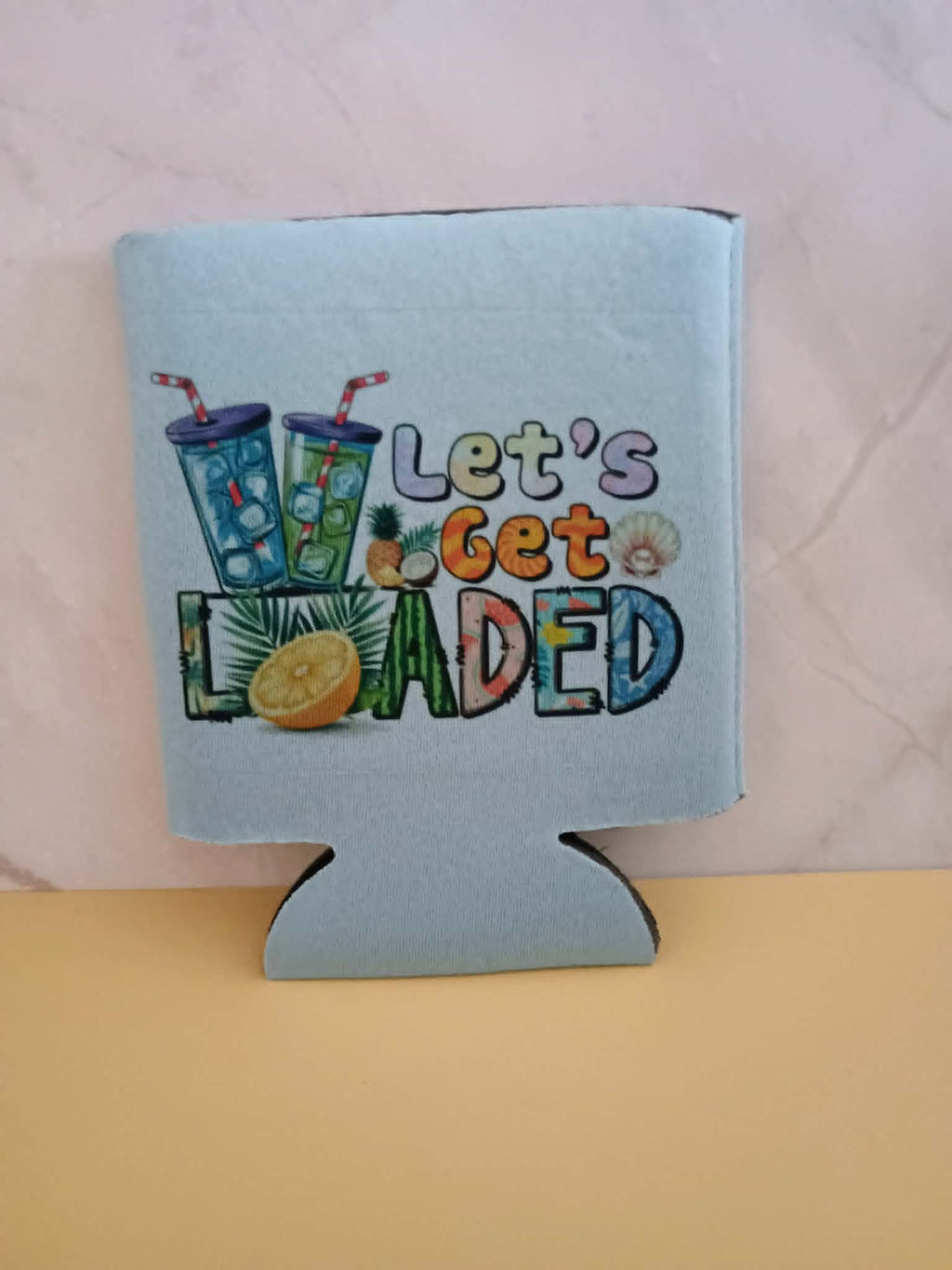 Can koozie~Blue let's get loaded