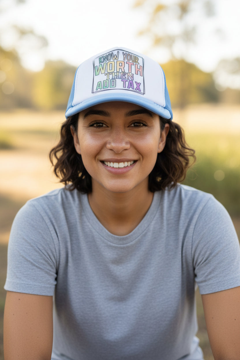 Trucker hat ~Know your worth