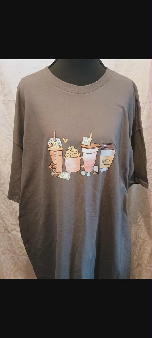 Women's t-shirt 2XL~Iced coffee