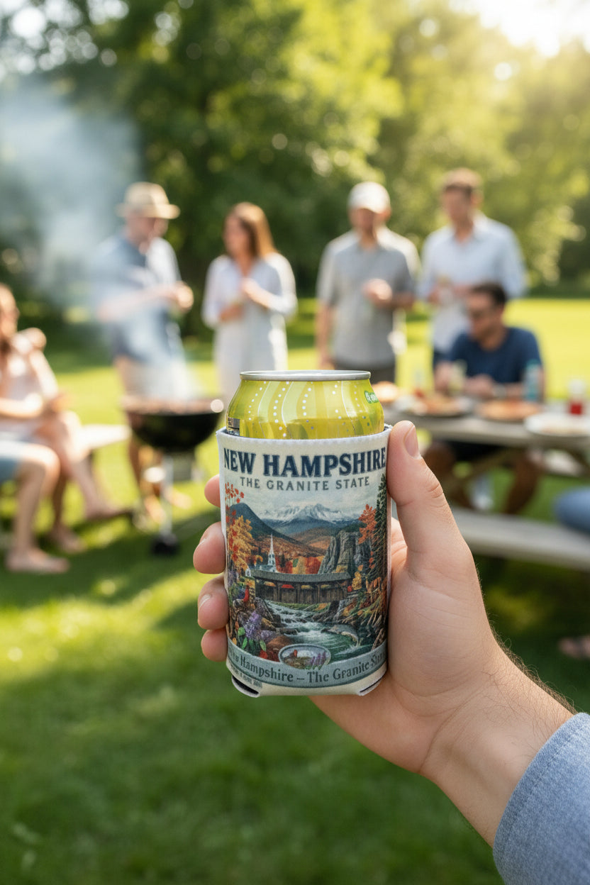 Can koozie~New Hampshire granite state