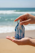 Sunscreen holder~blue seashells