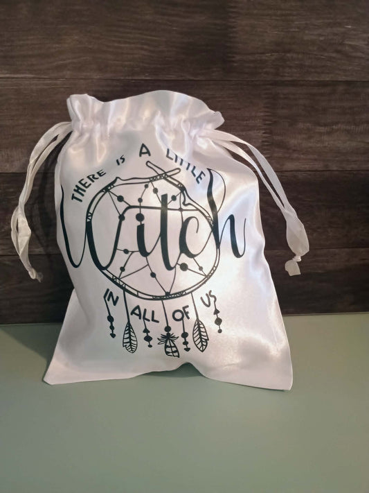 Satin drawstring bag~There is a little which in all of us, dream catcher
