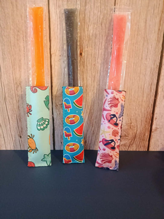 Ice pop sleeve small~seashell, starfish & popsicle