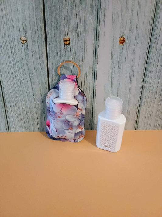 Sunscreen holder~blue and blue floral