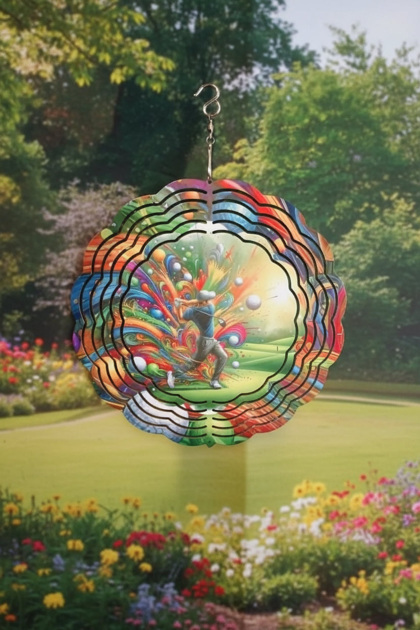 Round wind spinner~Golfing