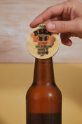 Wooden bottle opener~beer is proof