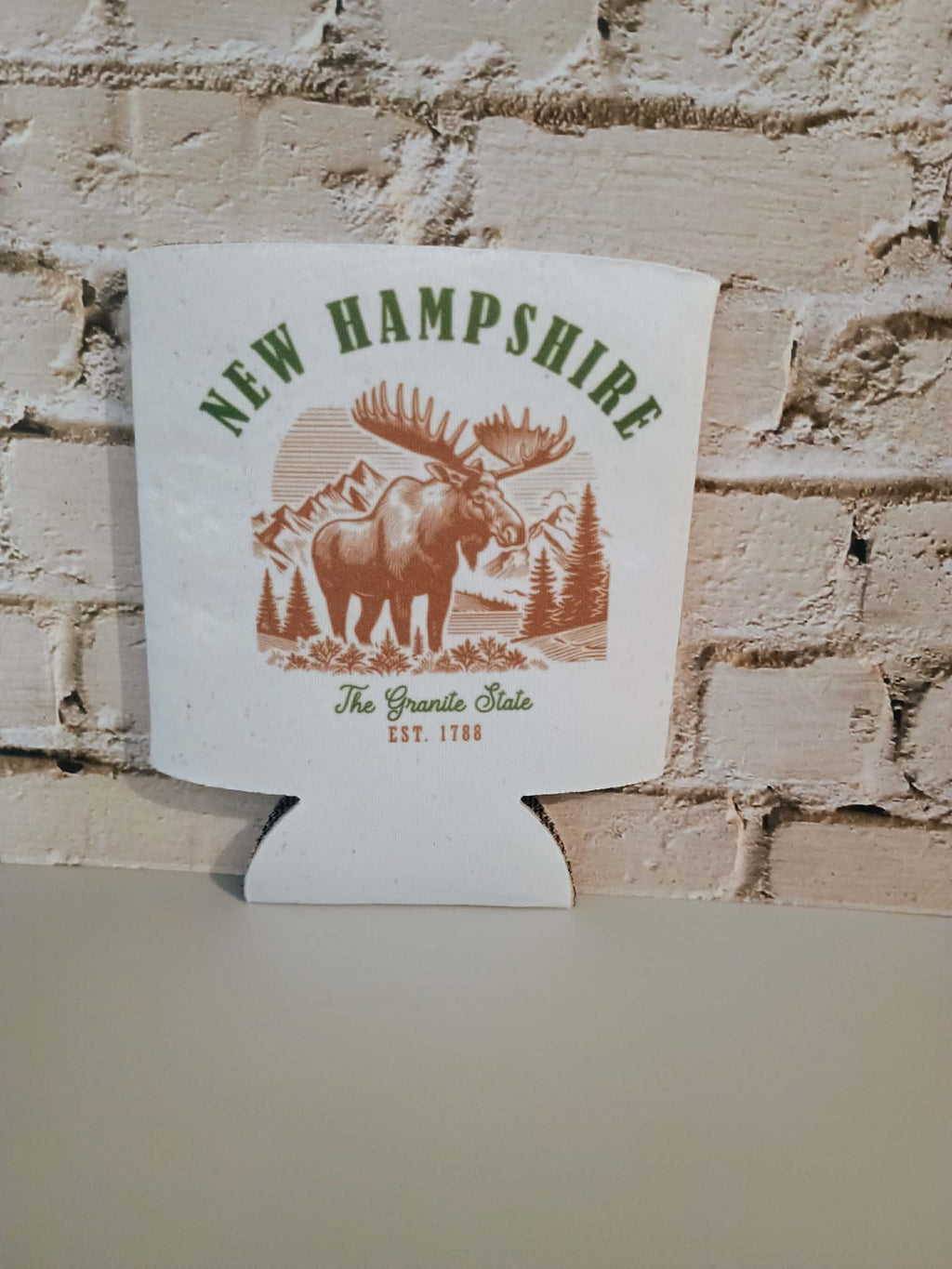Can koozie~New Hampshire moose