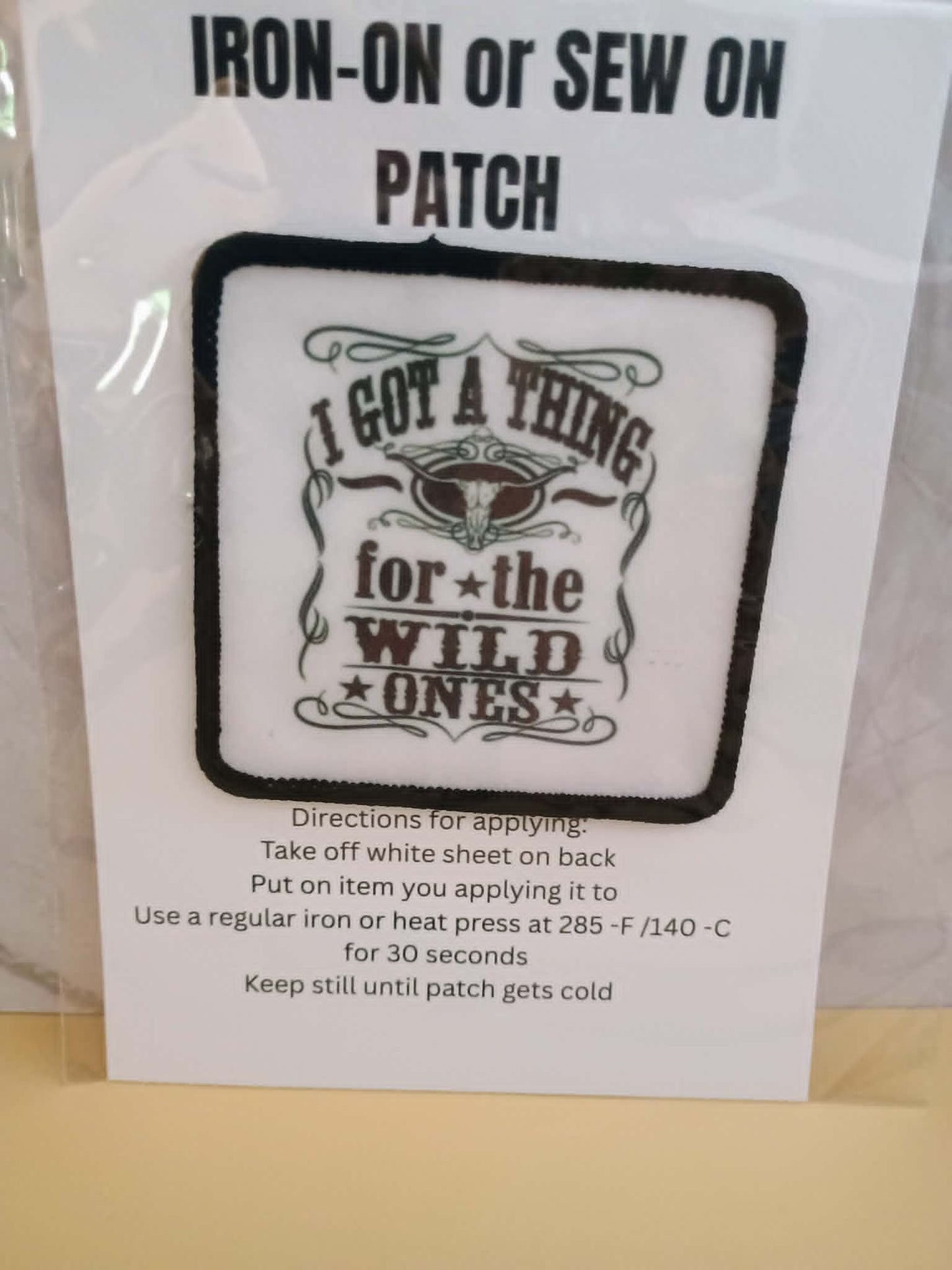 Patch~I have a thing for the wild ones
