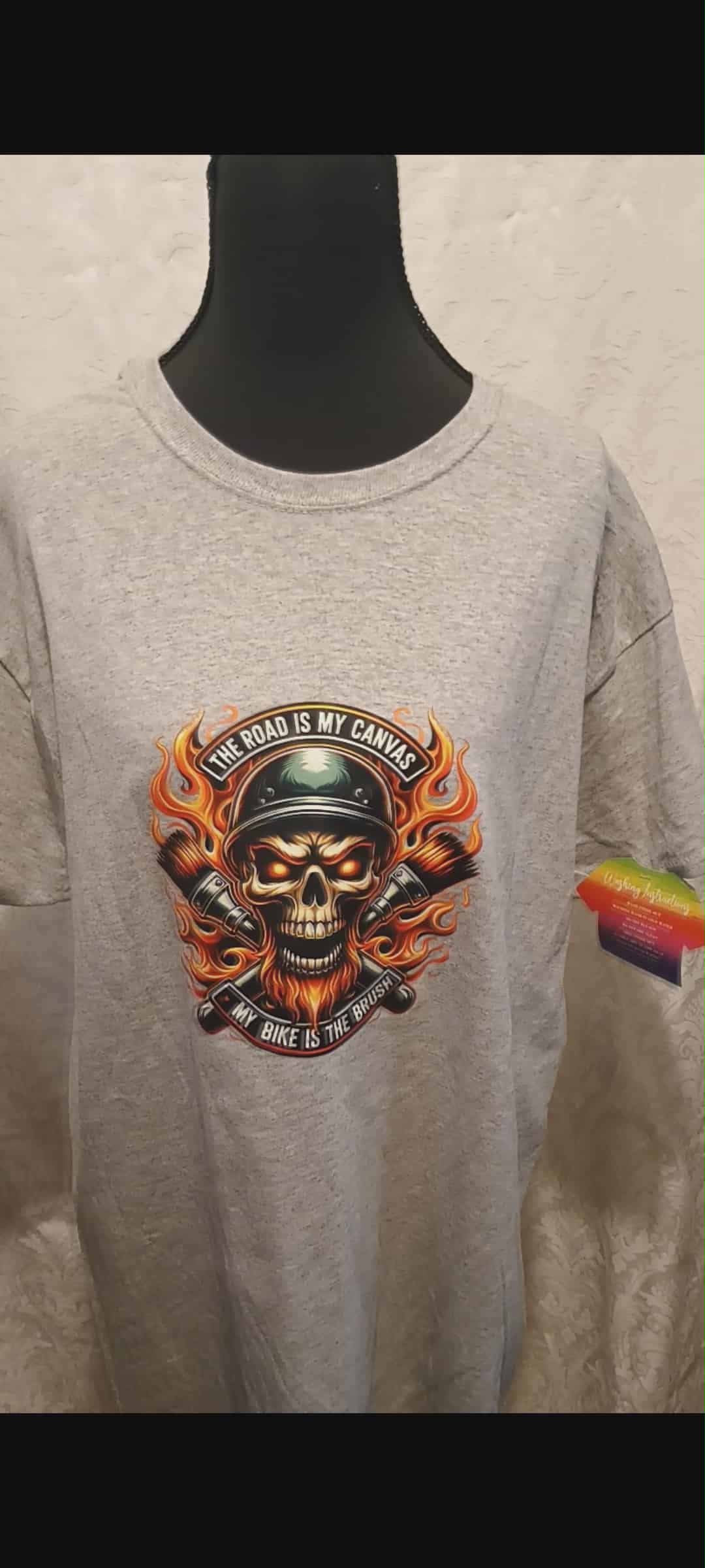 Men's t-shirt large~The road is my canvas