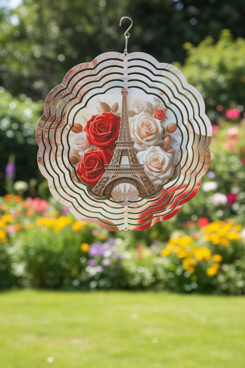 Round wind spinner~Eiffel tower